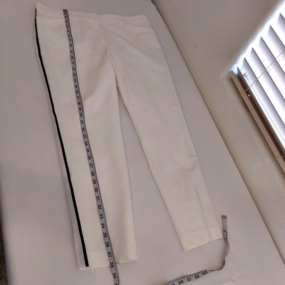 Lafayette 148 strip downtown stretch side stripe pants - Picture 14 of 15